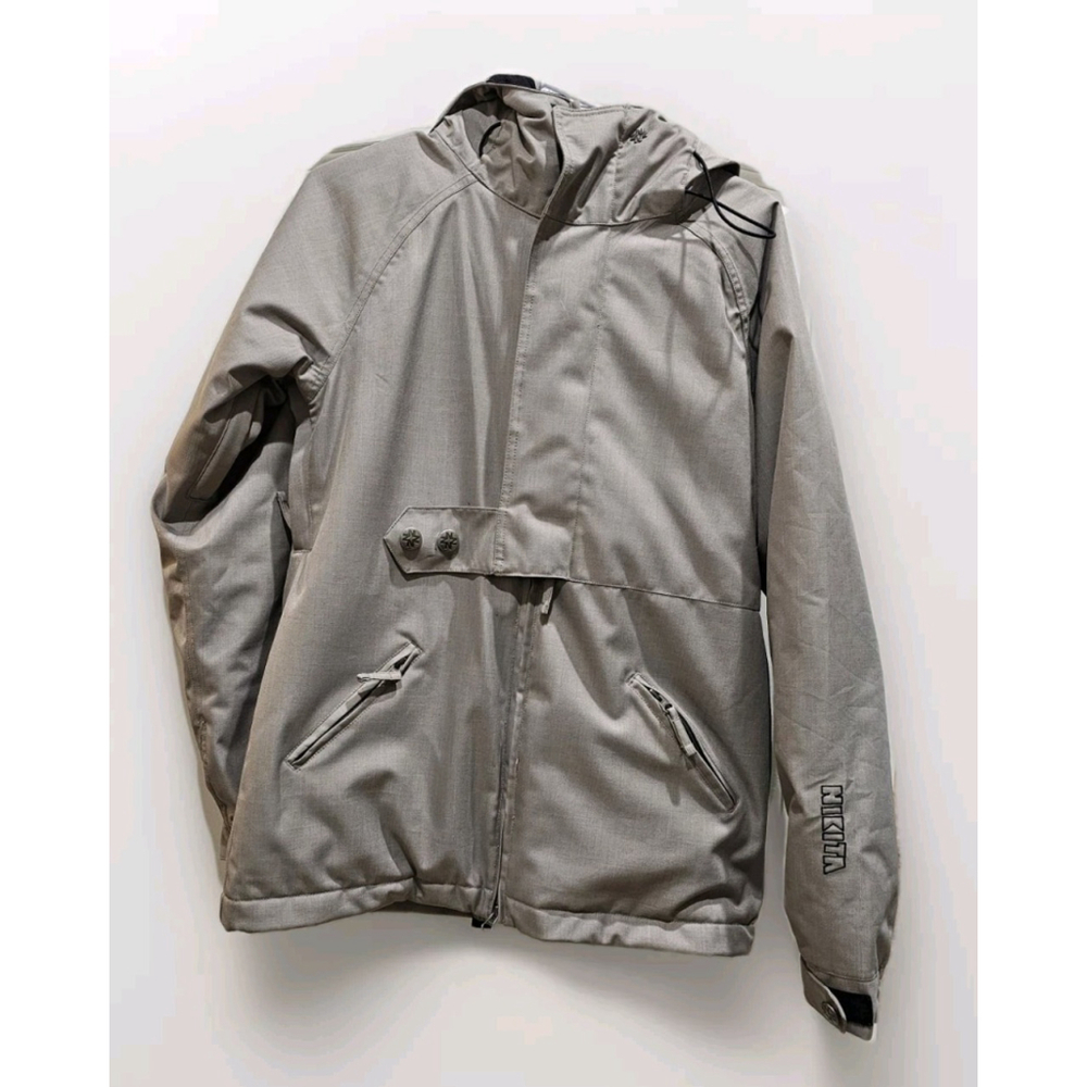 Nikita Women's Size Medium Snowboard/ Ski Coat Light Gray Black Marks See Pics